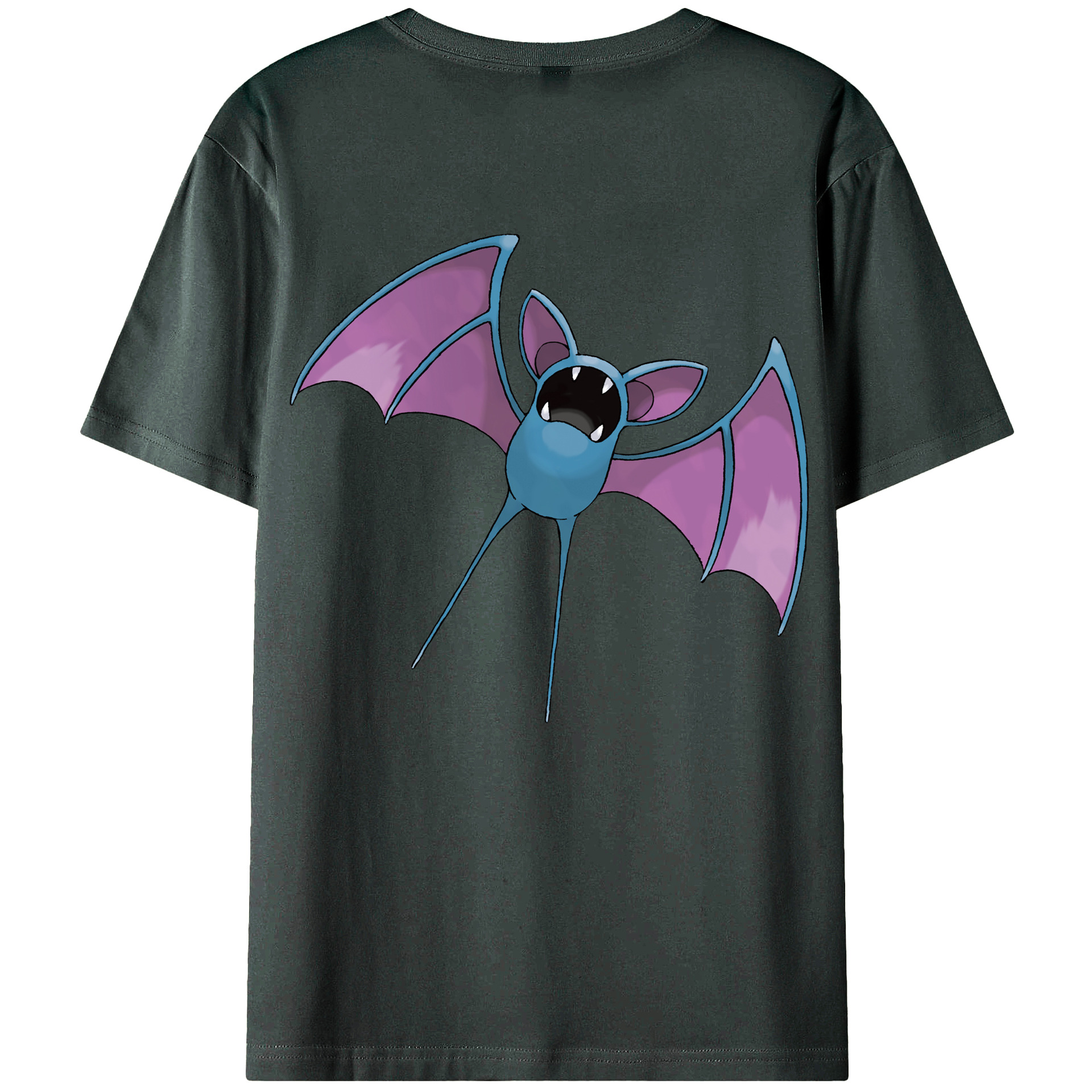 （画像用） ポケットモンスター Pokémon 綿100％ メンズ半袖Tシャツ（バックプリント） 通気性